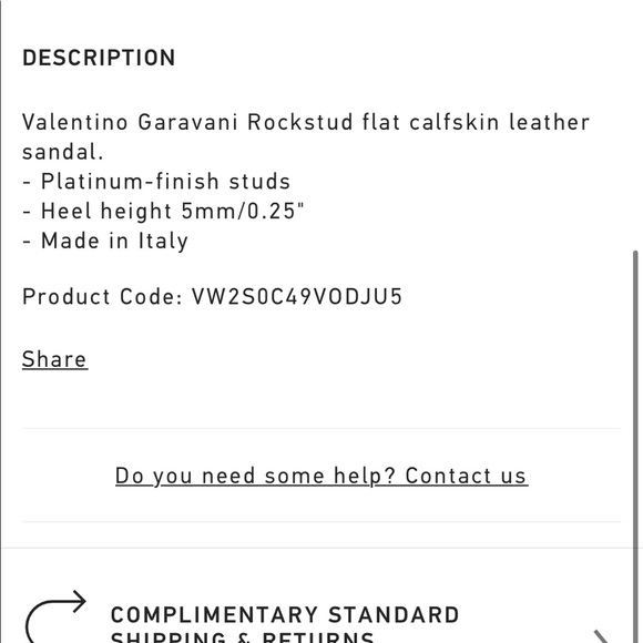 • Valentino Garavani • Rockstud Flat Calfskin Slide Sandal Rosso Red 38.5 Women - Picture 4 of 9